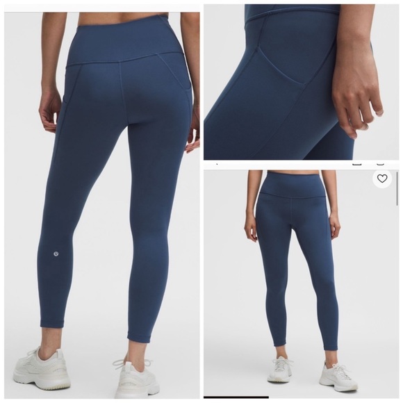Lululemon Wunder Train High-Rise Tight with Pockets 25" Navy Blue Size 8 - Picture 11 of 11